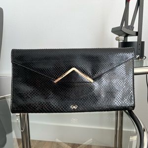 ANYA HINDMARCH luxury leather clutch